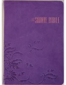  Bible Louis Segond souple similcuir Parme violet Arabesques Esa 766 