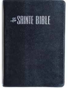  Bible Segond souple similicuir Lézard Noir Tranche Or Esa 759 