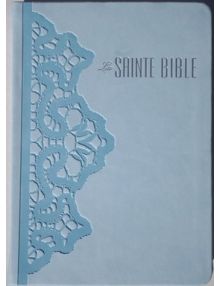  Bible Louis Segond souple similicuir Bleu dragée Dentelles Esa773 
