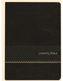 Bible Louis Segond 1910 Gros caractères noir tranche dorée Ref SB1064