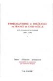 Protestantisme et tolérance en France au XVIIIe siècle