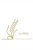 Bible du Semeur 2015, blanche couverture lin, bordure dorée