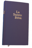 Bible Darby Grand Format - simili cuir bleu semi rigide