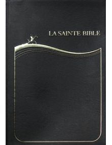 Bible de poche, souple, en vinyl noir