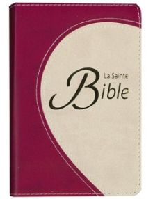 Bible Compacte Segond 1910 Duotone framboise, tranche dorée Ref CLCB260