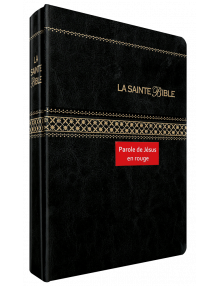 La Sainte Bible Louis Segond 1910 noire tranche dorée onglets (paroles de Jésus en rouge) RefSB1048