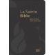 La sainte Bible, bible d'étude avec parallèles, fibro cuir noir, tranche or, onglets