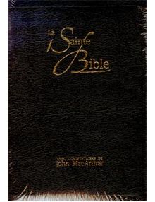 La Sainte Bible (commentaires de John MacArthur) NEG17439