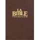 Bible Thompson version Segond La Colombe luxe marron onglets