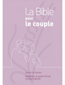 La Bible pour le couple, rigide quadri mauve