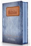 Bible Segond 21 compacte Couverture souple toilée motif jeans avec fermeture éclair ref 12277