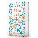 Bible Segond 21 compacte Couverture rigide toilée matelassée motif fleuris Réf 12217