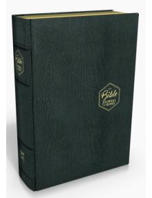 Bible Segond 21 Journal de bord, Couverture cuir véritable noir, souple, tranche or Ref 19469