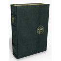 Bible Segond 21 Journal de bord, Couverture cuir véritable noir, souple, tranche or Ref 19469