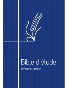 Bible d'étude Semeur Couverture bleu marine avec fermeture à glissière