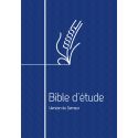 Bible d'étude Semeur Couverture bleu marine avec fermeture à glissière