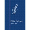 Bible d'étude Semeur bleu marine souple