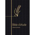Bible d'étude Semeur noire souple tranche dorée