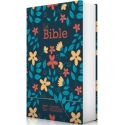 Bible Segond 21 compacte Couverture rigide toilée matelassée motif fleuris Réf 12218