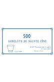 Boite de 500 gobelets transparents en plastique service de Sainte Cène