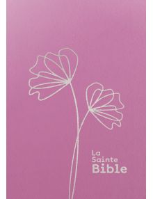 Bible Louis Segond 1910 Gros caractères rose vinyle  Ref SB1148