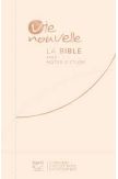 Bible Segond 21  Vie nouvelle - Couverture souple, toile beige, tranche rosée ref 16444