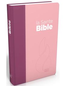 Bible NEG compacte Couverture souple Vivella duo rose et violet