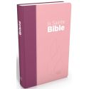 Bible NEG compacte Couverture souple toile duo rose et violet