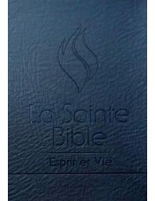 Bible d'étude Esprit et Vie Segond 1910 Edition Black Out PU Noir / tranches blanches couverture souple