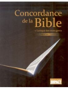 Concordance de la Bible et lexique des mots grecs Segond 1910/Genève 1979