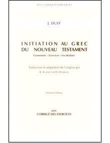 Initiation au grec du Nouveau Testament