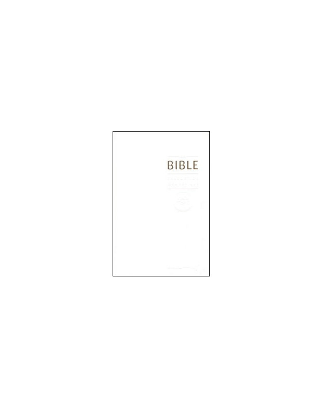 Bible TOB similcuir blanc ref. SB1363 - Librairie chrétienne en ligne 7ici