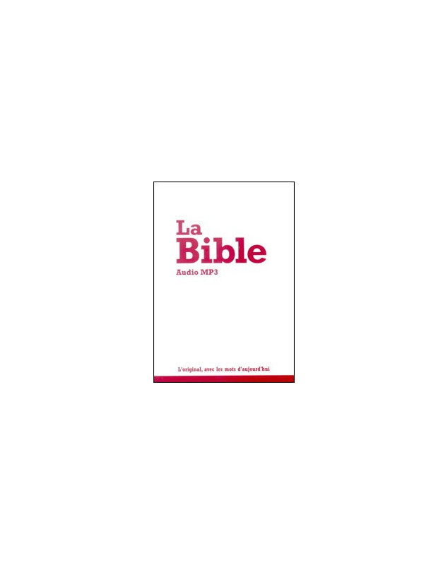 CD La Bible Audio MP3 - Librairie chrétienne en ligne 7ici