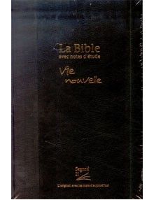 Bible Segond 21 d'étude Vie Nouvelle couverture rigide noire ref.16439