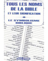 Tous les noms de la Bible et leur signification - Le symbolisme biblique