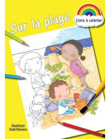 Sur la plage - Livre à colorier