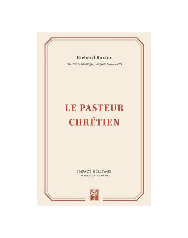 Le Pasteur chrétien Le Pasteur chrétien