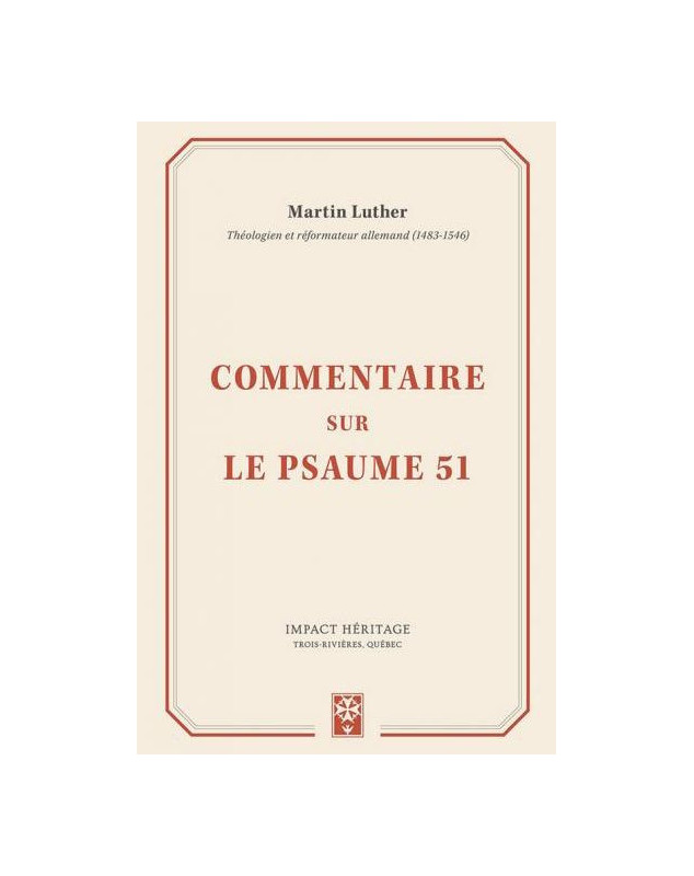 Commentaire sur le Psaume 51 (Martin Luther)