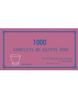 Boite de 1000 gobelets pour service de sainte cène Roses