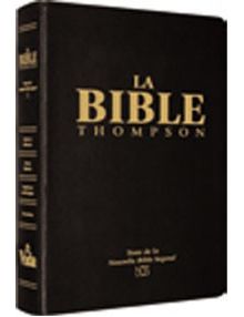 Bible Thompson Nouvelle Bible Segond luxe noire souple tranche dorée onglets