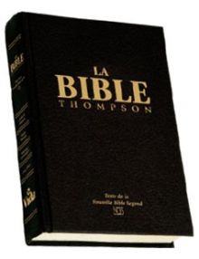 Bible Thompson Nouvelle Bible Segond Luxe noire rigide tranche dorée onglets