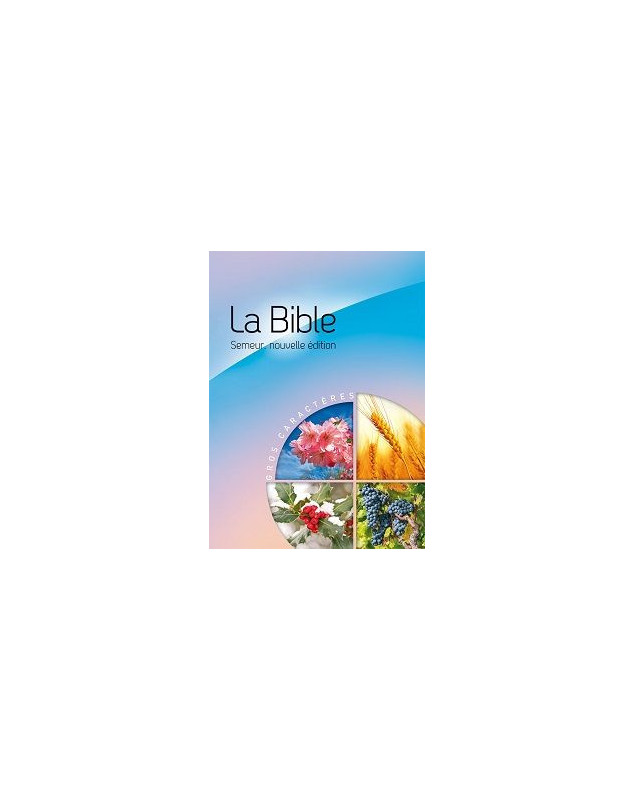 La Bible Version Semeur 2015 avec gros caractères, relié. Bleu et rose