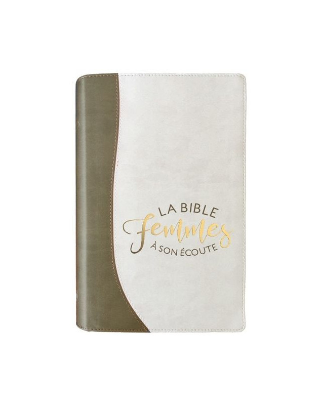 Bible femmes à son écoute couverture souple sable et  blanc - Librairie chrétienne en ligne 7ici