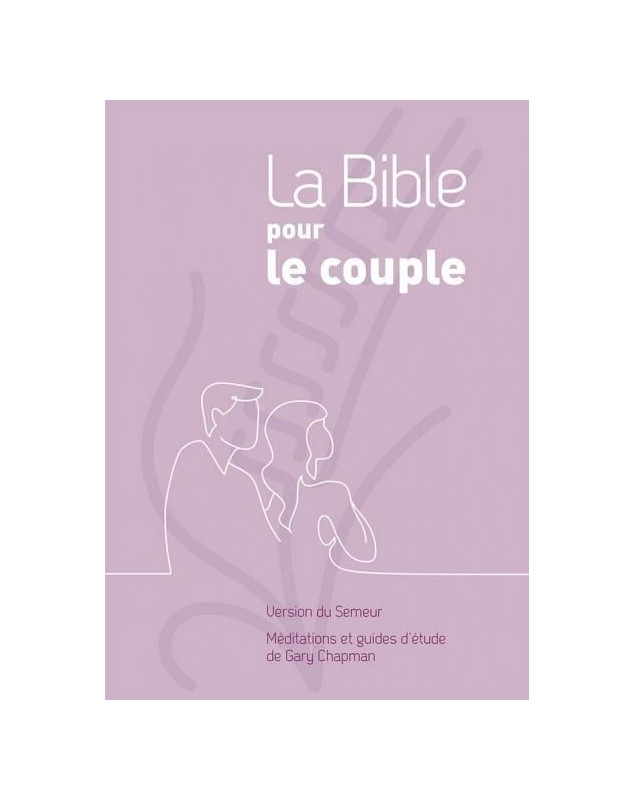 La Bible pour le couple, rigide quadri mauve