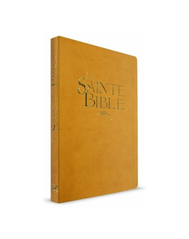 Bible Esaïe beige motif croix