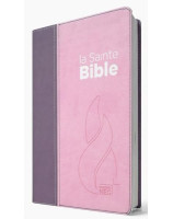 Bible NEG compacte Couverture souple Vivella duo rose et violet