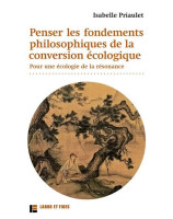 Penser les fondements philosophiques de la conversion écologique.