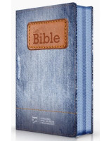 Bible Segond 21 compacte Couverture souple toilée motif jeans avec fermeture éclair ref 12277