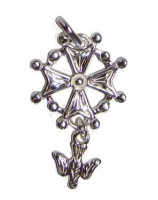 Croix huguenote argent 12 mm