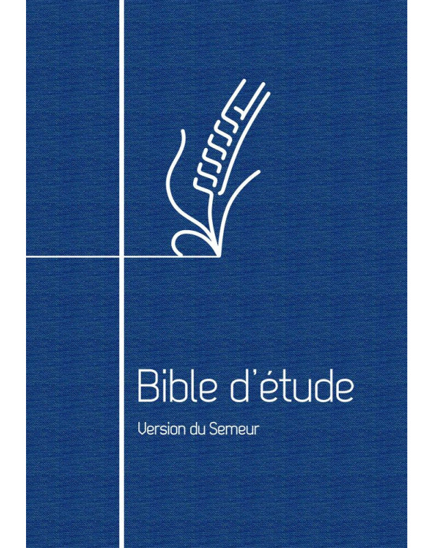 Bible d'étude Semeur souple bleu marine